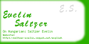 evelin saltzer business card